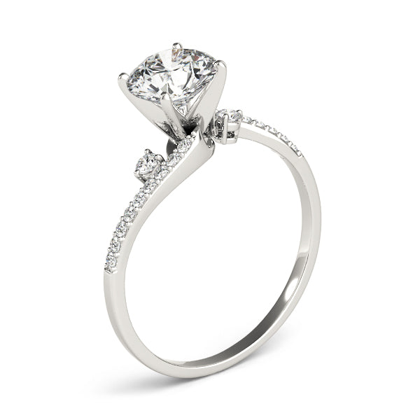 Bypass Diamond Engagement Ring · 0.13 ct tw
