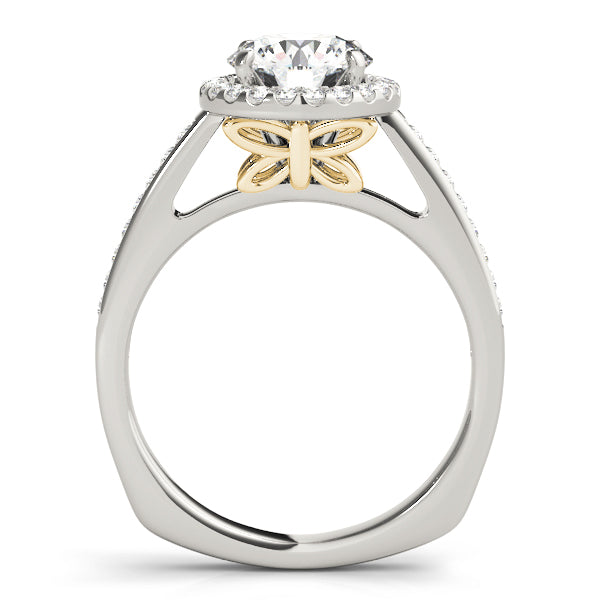 Round Halo Diamond Engagement Ring · 0.28 ct tw