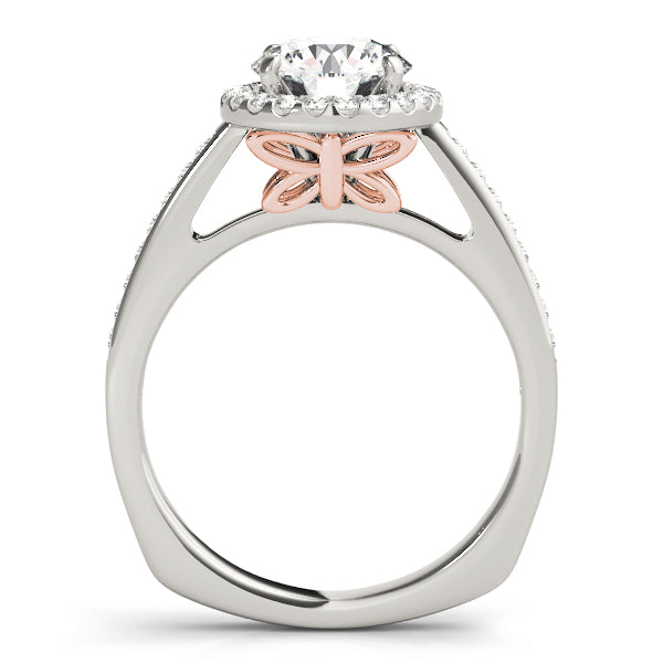 Round Halo Diamond Engagement Ring · 0.28 ct tw