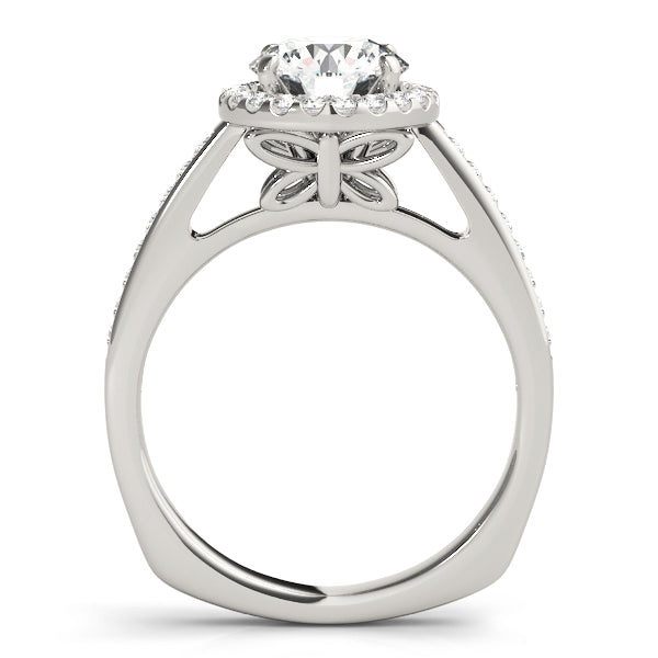 Round Halo Diamond Engagement Ring · 0.28 ct tw
