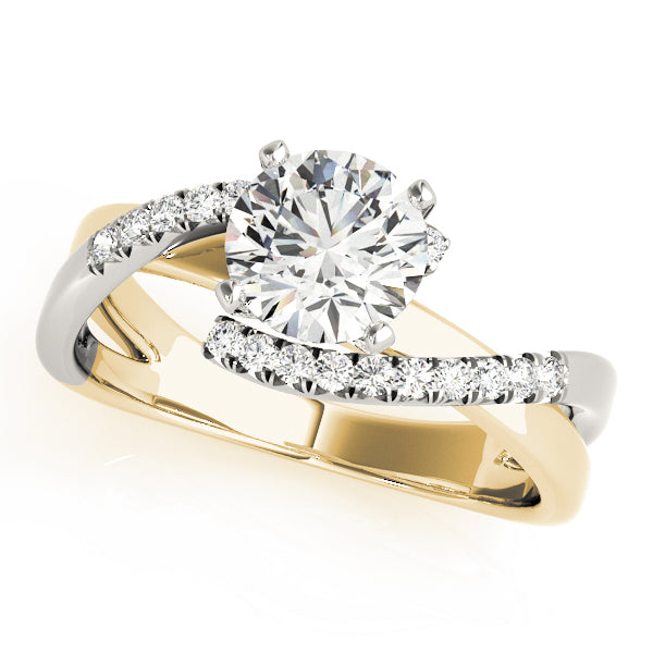Bypass Diamond Engagement Ring · 0.11 ct tw