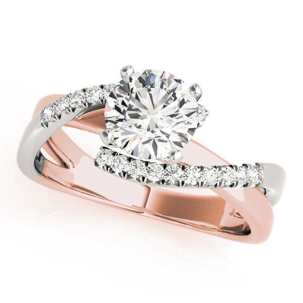 Bypass Diamond Engagement Ring · 0.11 ct tw
