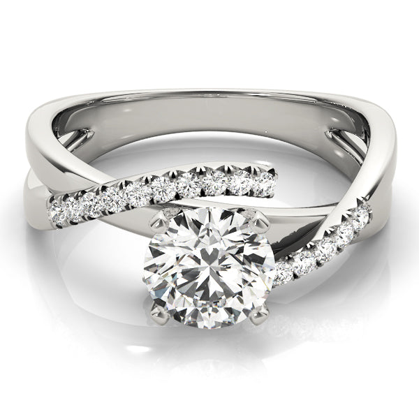 Bypass Diamond Engagement Ring · 0.11 ct tw