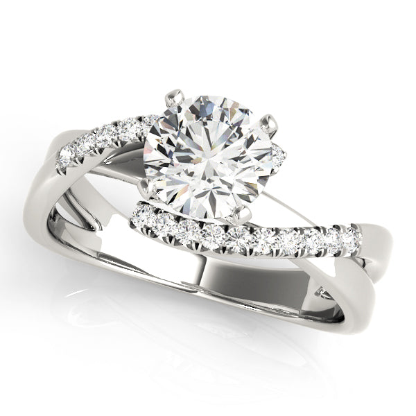 Bypass Diamond Engagement Ring · 0.11 ct tw