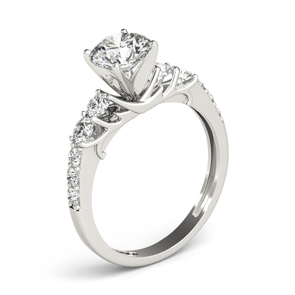 Single Row Prong Set Diamond Engagement Ring · 0.63 ct tw