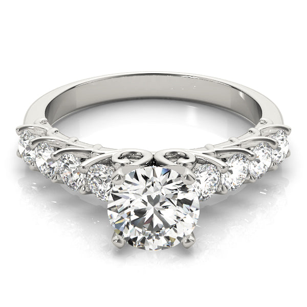 Single Row Prong Set Diamond Engagement Ring · 0.80 ct tw