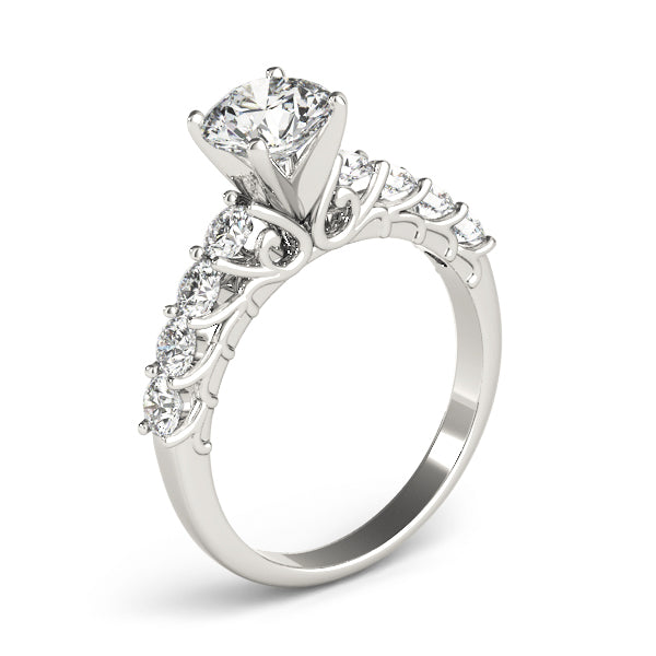 Single Row Prong Set Diamond Engagement Ring · 0.80 ct tw