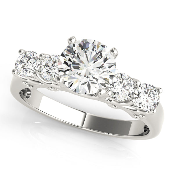 Single Row Prong Set Diamond Engagement Ring · 0.48 ct tw