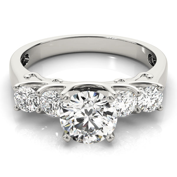 Single Row Prong Set Diamond Engagement Ring · 0.48 ct tw