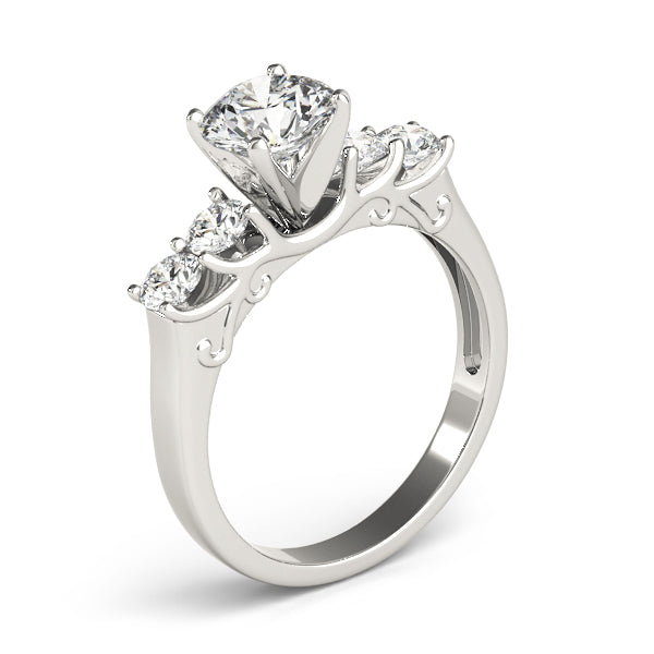 Single Row Prong Set Diamond Engagement Ring · 0.48 ct tw