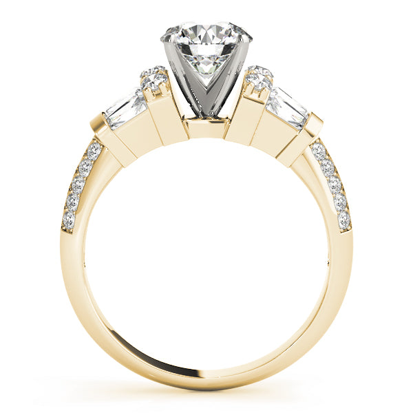 Baguette Fancy Shape Diamond Engagement Ring · 0.78 ct tw