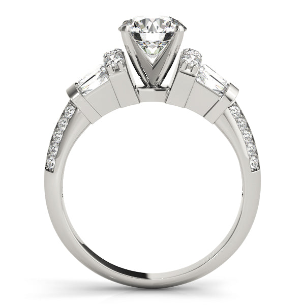 Baguette Fancy Shape Diamond Engagement Ring · 0.78 ct tw