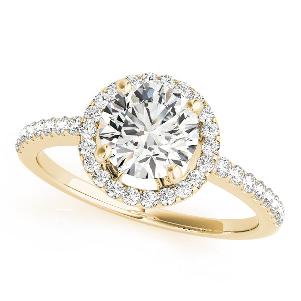 Round Halo Diamond Engagement Ring · 0.33 ct tw