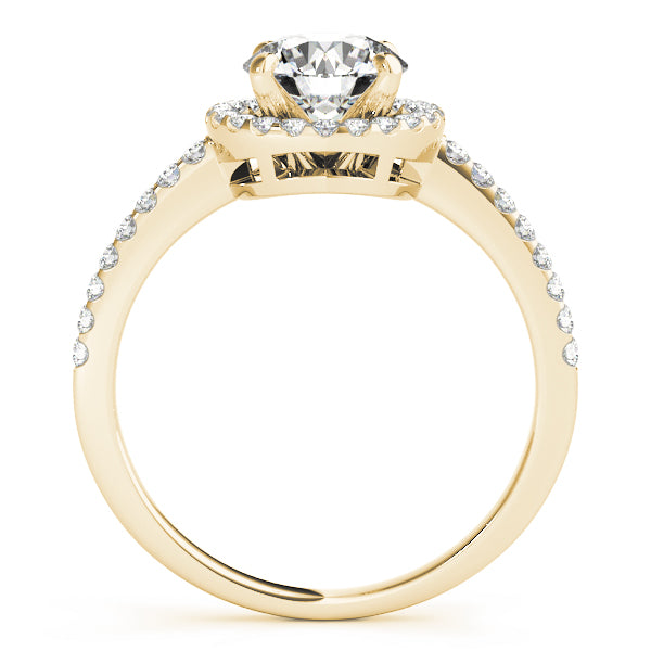 Round Halo Diamond Engagement Ring · 0.33 ct tw