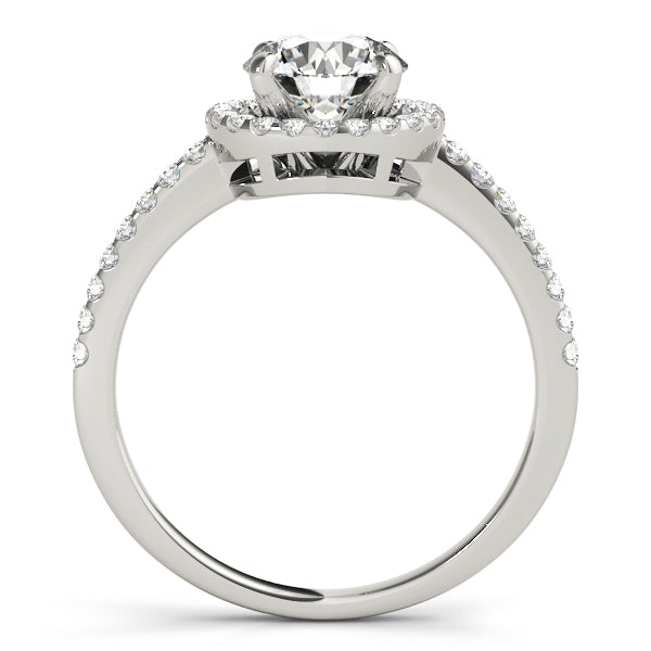 Round Halo Diamond Engagement Ring · 0.33 ct tw