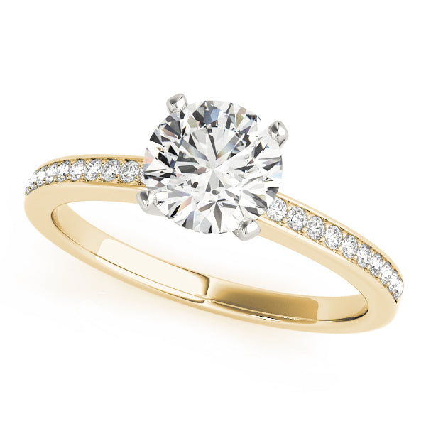 Single Row Channel Set Diamond Engagement Ring · 0.10 ct tw