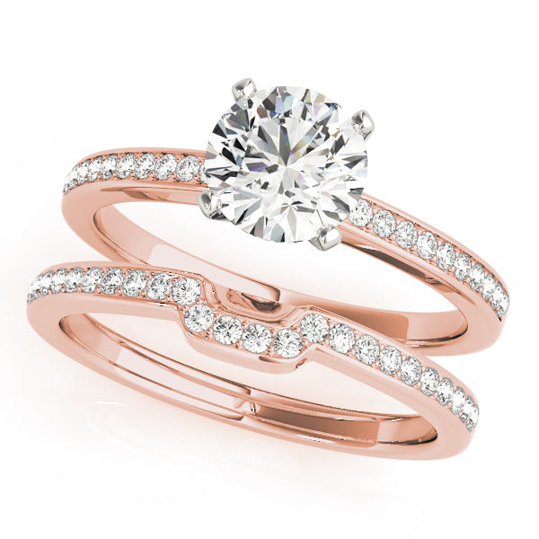 Single Row Channel Set Diamond Engagement Ring · 0.10 ct tw
