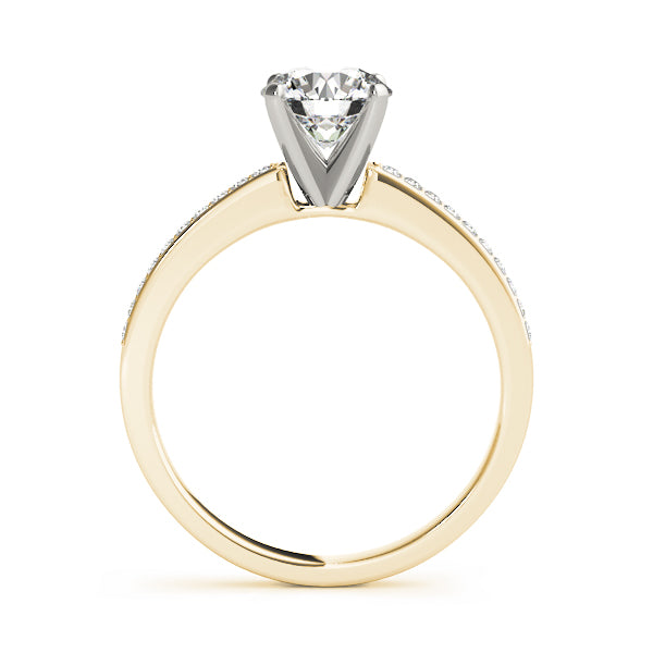 Single Row Channel Set Diamond Engagement Ring · 0.10 ct tw