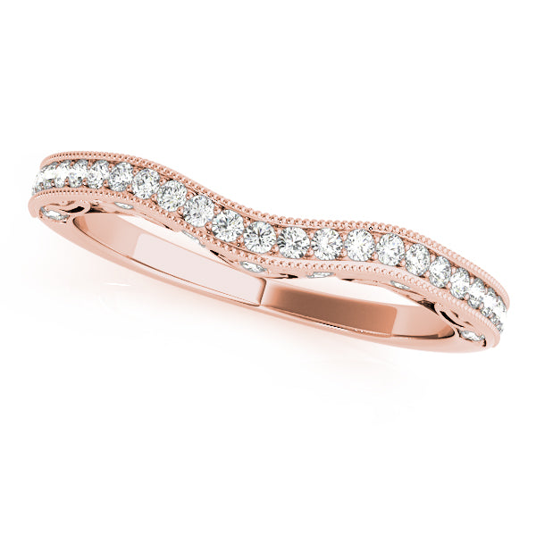 Curved Diamond Wedding Band · 0.22 ct tw