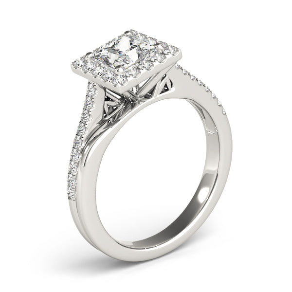 Square Diamond Engagement Ring · 0.46 ct tw