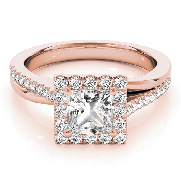 Square Diamond Engagement Ring · 0.46 ct tw