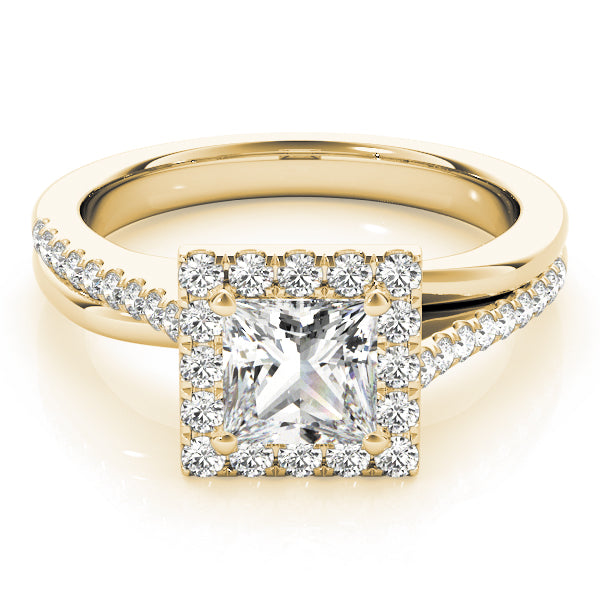 Square Diamond Engagement Ring · 0.46 ct tw