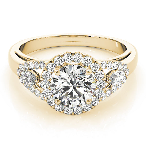 Round Halo Diamond Engagement Ring · 1.53 ct tw