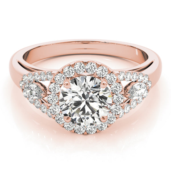 Round Halo Diamond Engagement Ring · 1.53 ct tw
