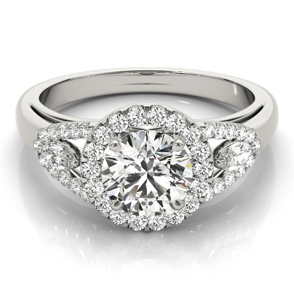 Round Halo Diamond Engagement Ring · 1.53 ct tw