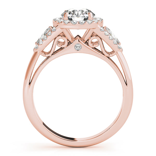 Round Halo Diamond Engagement Ring · 1.53 ct tw