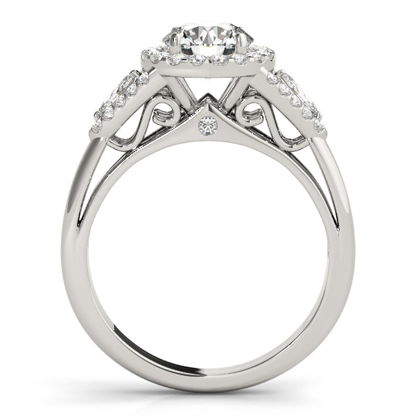Round Halo Diamond Engagement Ring · 1.53 ct tw