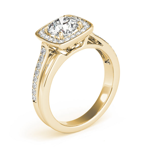 Cushion 9.5mm Diamond Engagement Ring · 0.28 ct tw