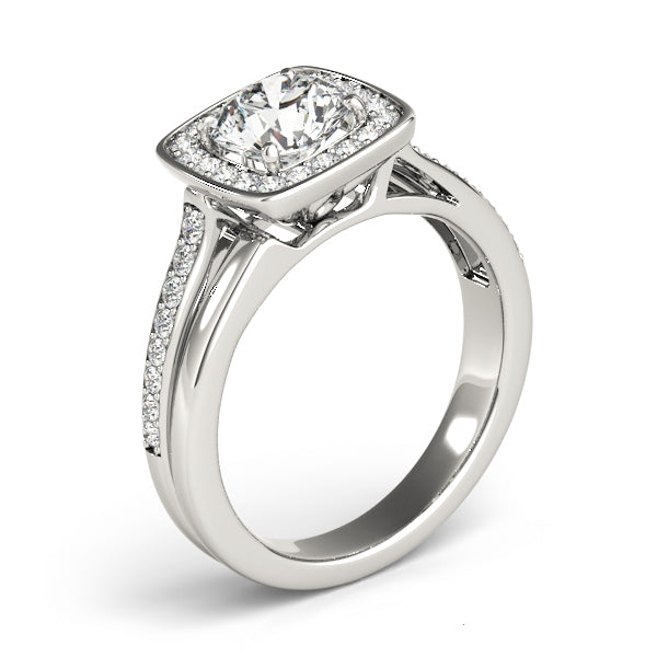 Cushion 9.5mm Diamond Engagement Ring · 0.28 ct tw