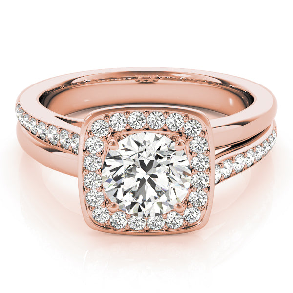 Round Halo Diamond Engagement Ring · 1.26 ct tw