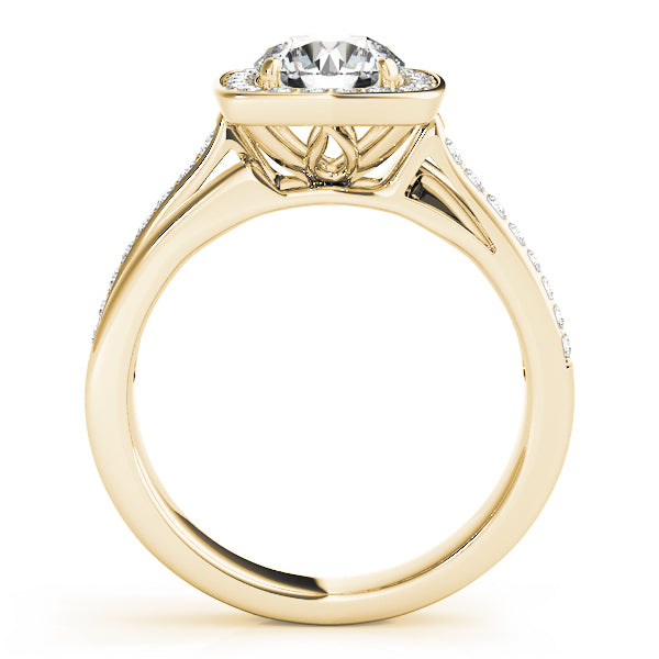 Round Halo Diamond Engagement Ring · 1.26 ct tw