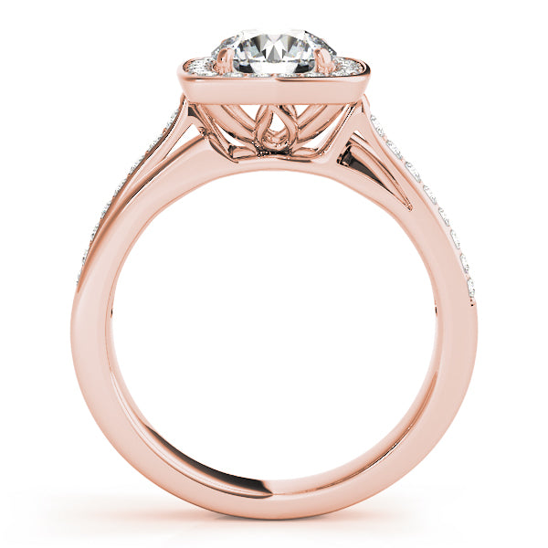 Round Halo Diamond Engagement Ring · 1.26 ct tw