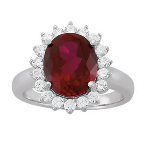 Oval Gemstone Fashion Ring · 0.72 ct tw