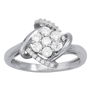 Diamond Cluster Fashion Ring · 0.50 ct tw