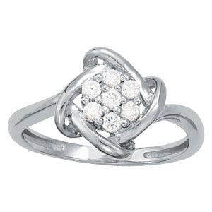 Diamond Love Knot Fashion Ring · 0.21 ct tw