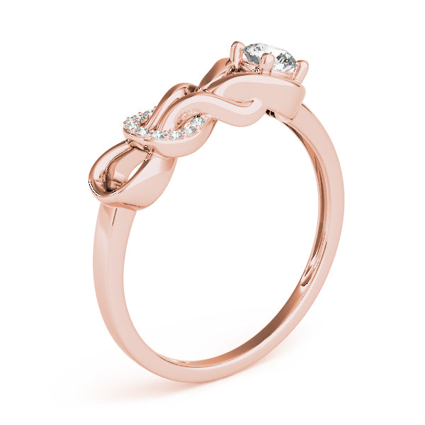 Round Diamond Love Knot Fashion Ring · 0.25 ct tw