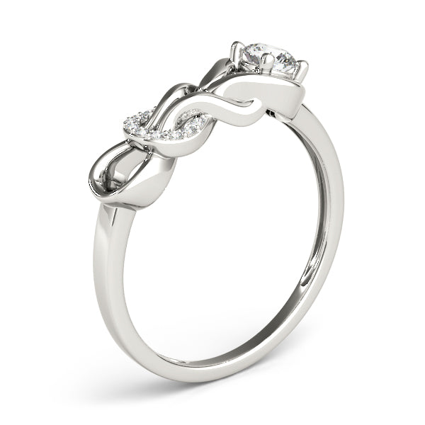 Round Diamond Love Knot Fashion Ring · 0.25 ct tw