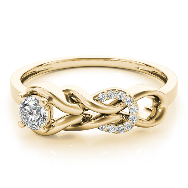 Round Diamond Love Knot Fashion Ring · 0.25 ct tw