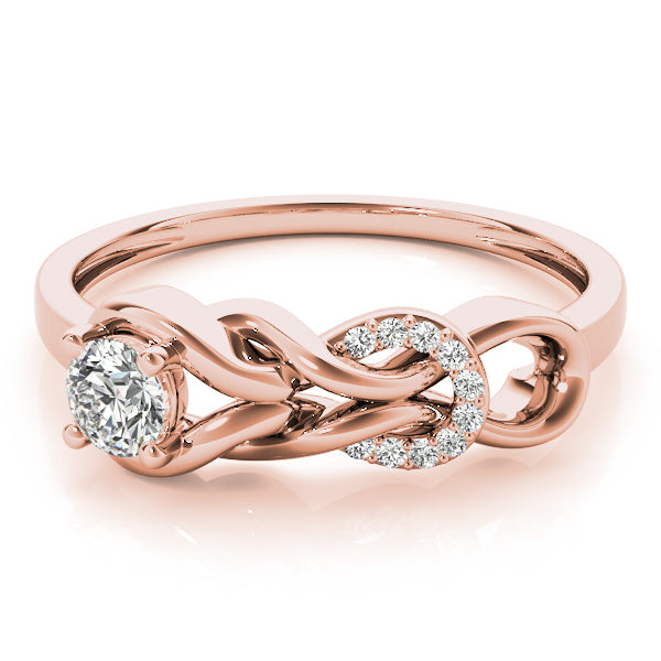 Round Diamond Love Knot Fashion Ring · 0.25 ct tw