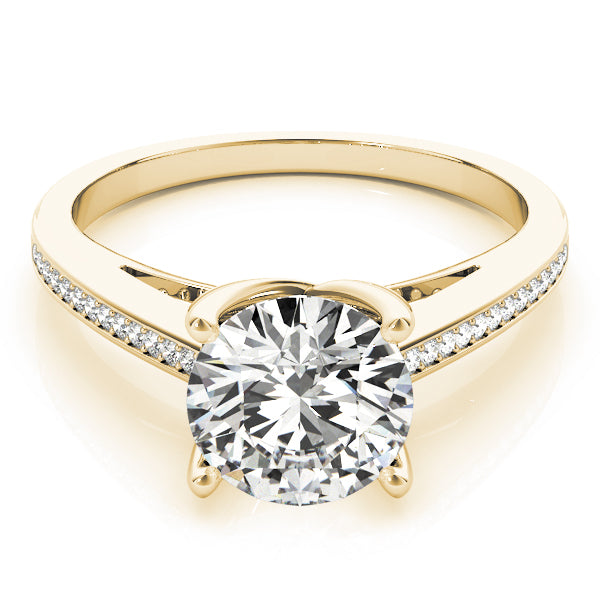 Round Single Row Channel Set Diamond Engagement Ring · 1.58 ct tw