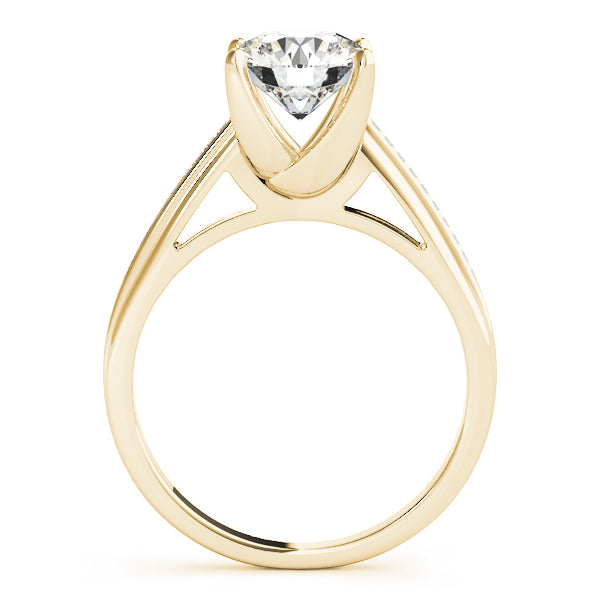 Round Single Row Channel Set Diamond Engagement Ring · 1.58 ct tw