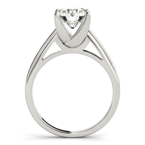 Round Single Row Channel Set Diamond Engagement Ring · 1.58 ct tw