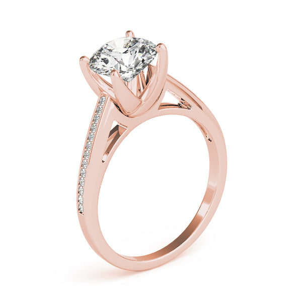 Round Single Row Channel Set Diamond Engagement Ring · 1.58 ct tw