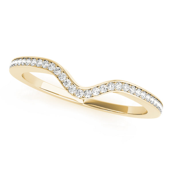 Curved Diamond Wedding Band · 0.19 ct tw
