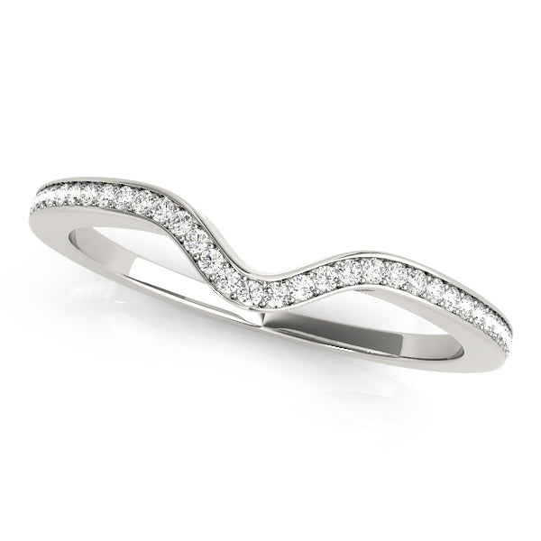 Curved Diamond Wedding Band · 0.19 ct tw