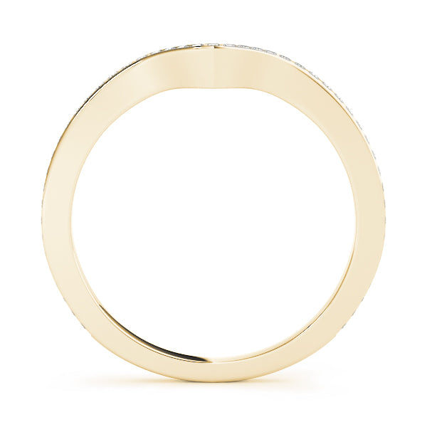 Curved Diamond Wedding Band · 0.19 ct tw